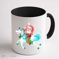 Santa Rocker Unicorn Coffee Mug thumb 1
