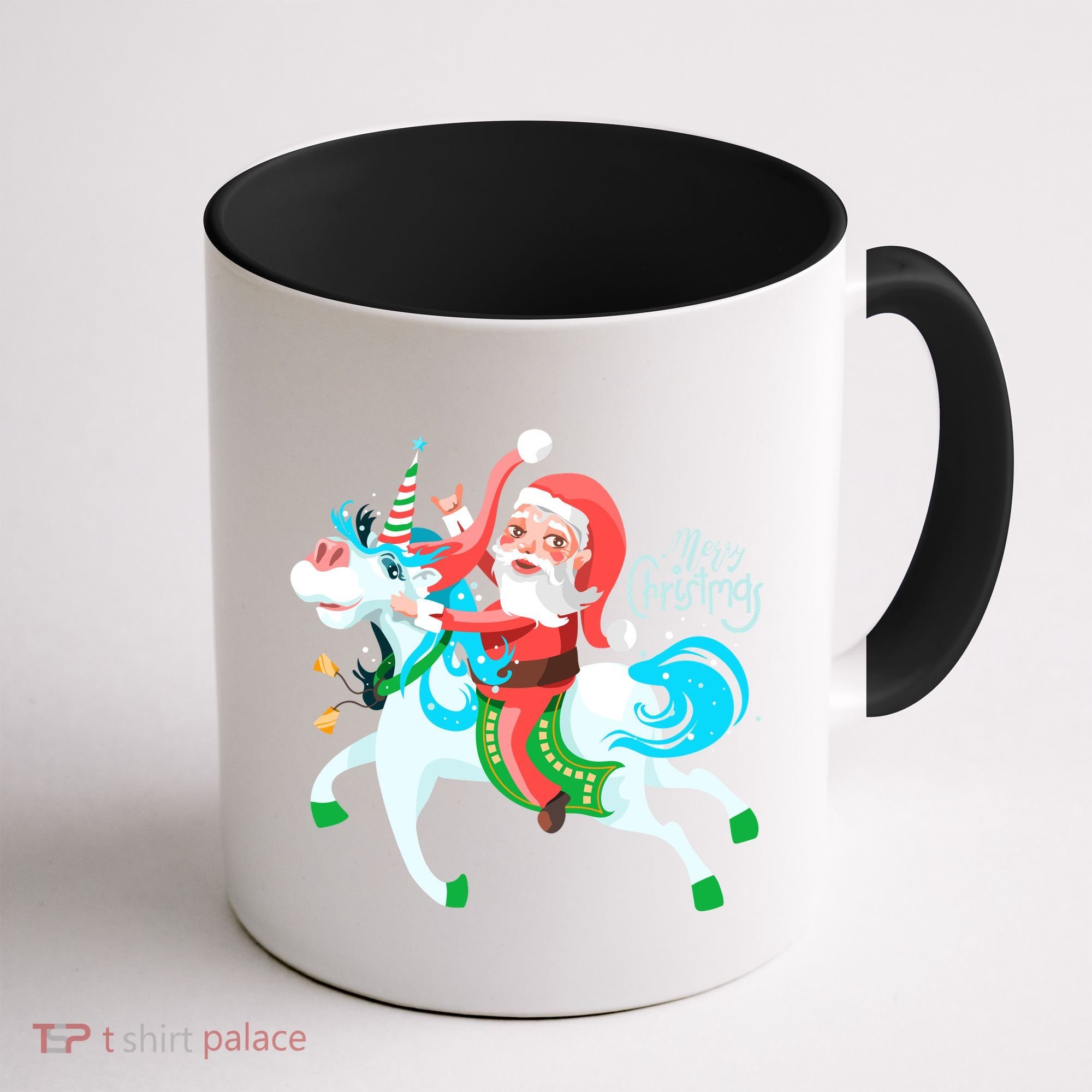 Santa Rocker Unicorn Coffee Mug