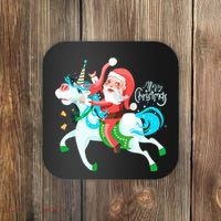 Santa Rocker Unicorn Coaster thumb 0