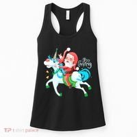 Santa Rocker Unicorn Women's Tank Top thumb 0