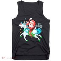 Santa Rocker Unicorn Tank Top thumb 0