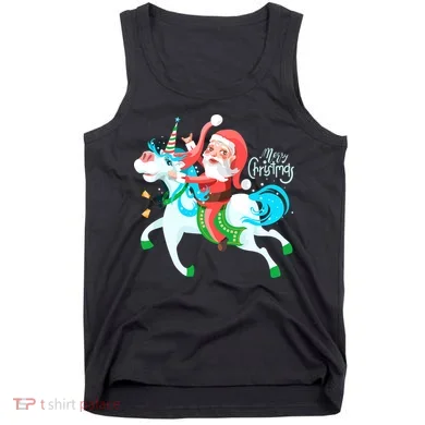 Santa Rocker Unicorn Tank Top