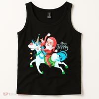 Santa Rocker Unicorn Tank Top thumb 2
