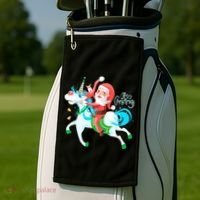 Santa Rocker Unicorn Golf Towel thumb 2