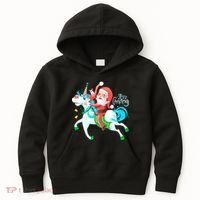 Santa Rocker Unicorn Kids Hoodie thumb 0