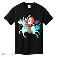 Santa Rocker Unicorn Kids T-Shirt thumb 0
