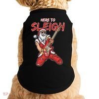 Santa Rocks Here To Sleigh  Doggie Tank thumb 0