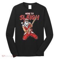 Santa Rocks Here To Sleigh  Long Sleeve Shirt thumb 0