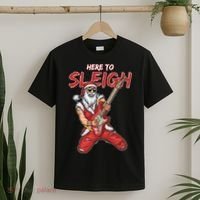 Santa Rocks Here To Sleigh  T-Shirt thumb 2