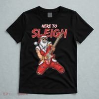 Santa Rocks Here To Sleigh  T-Shirt thumb 5