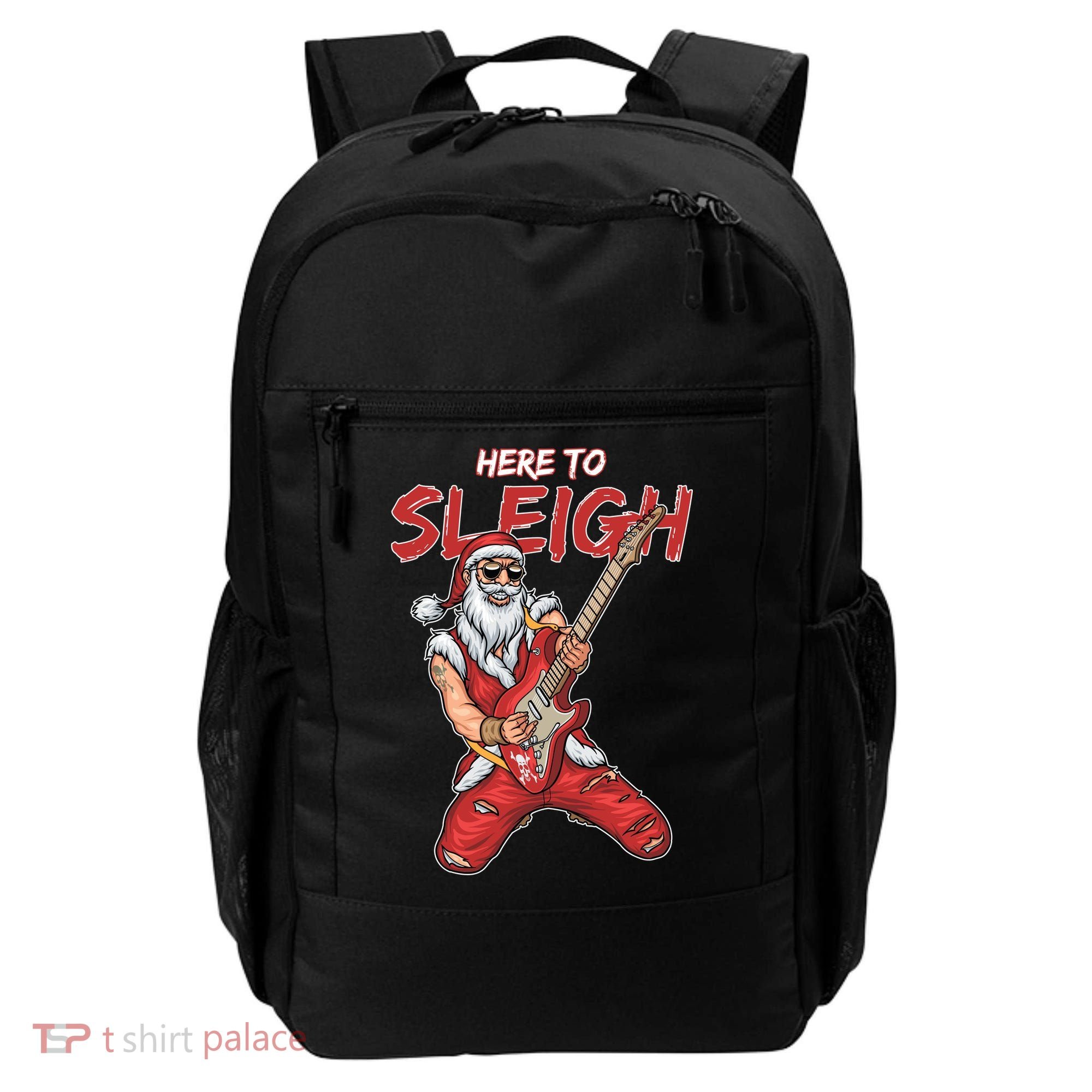 Santa Rocks Here To Sleigh  Backpack