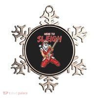 Santa Rocks Here To Sleigh  Ornament thumb 0