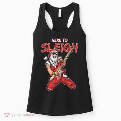 Santa Rocks Here To Sleigh  Women's Tank Top