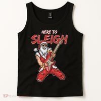 Santa Rocks Here To Sleigh  Tank Top thumb 2