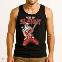 Santa Rocks Here To Sleigh  Tank Top thumb 3