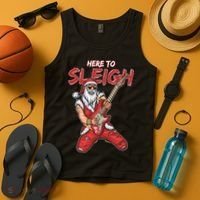Santa Rocks Here To Sleigh  Tank Top thumb 4
