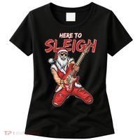 Santa Rocks Here To Sleigh  Women's T-Shirt thumb 0