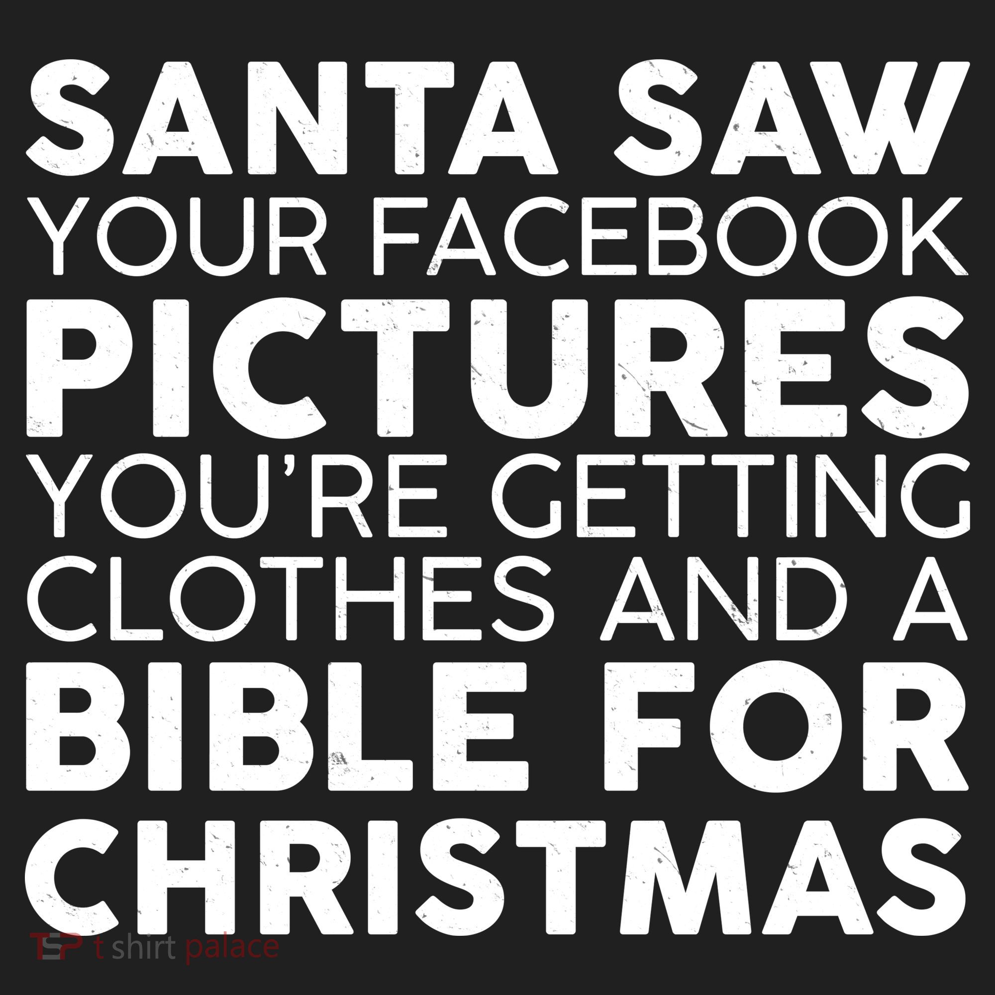 Santa Saw Your Facebook Pictures Christmas Women's Sweatshirt