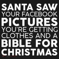 Santa Saw Your Facebook Pictures Christmas Backpack thumb 2