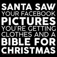 Santa Saw Your Facebook Pictures Christmas Women's Hoodie thumb 2