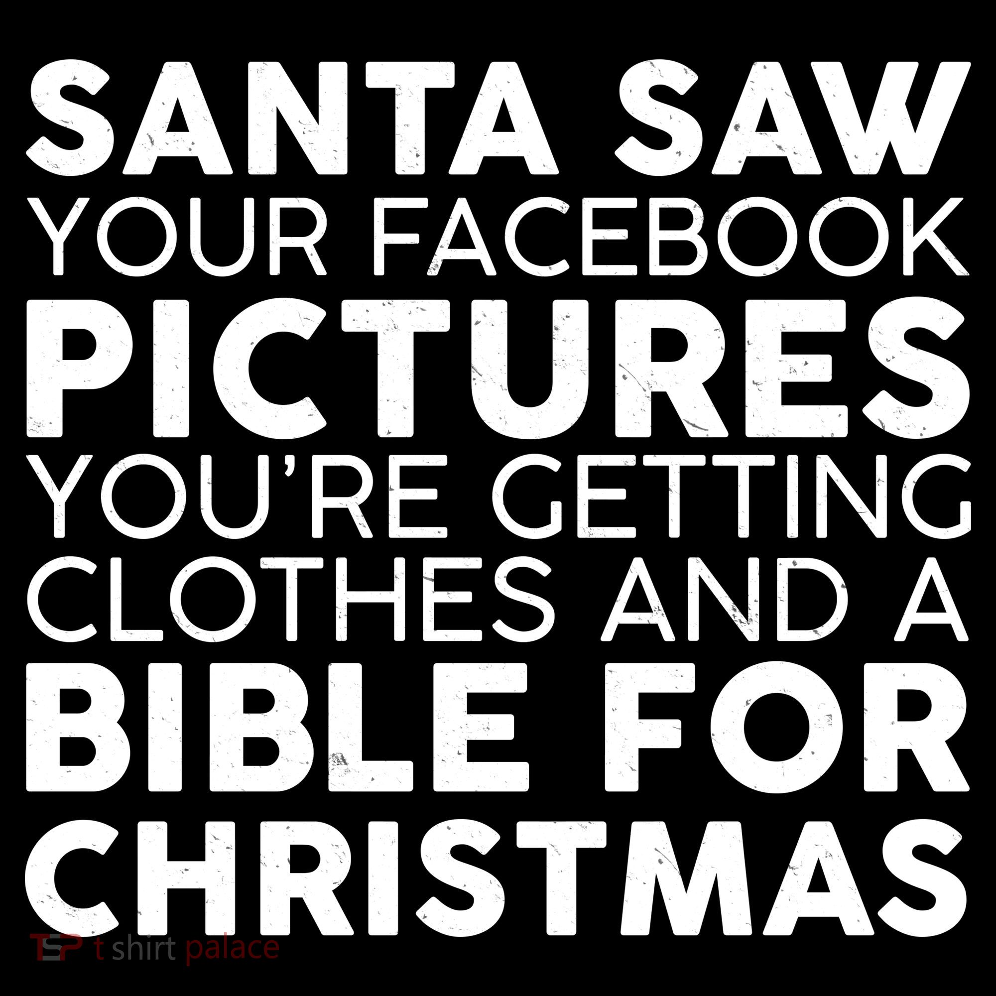 Santa Saw Your Facebook Pictures Christmas Women's Hoodie