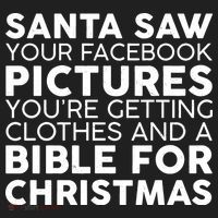 Santa Saw Your Facebook Pictures Christmas Golf Towel thumb 3