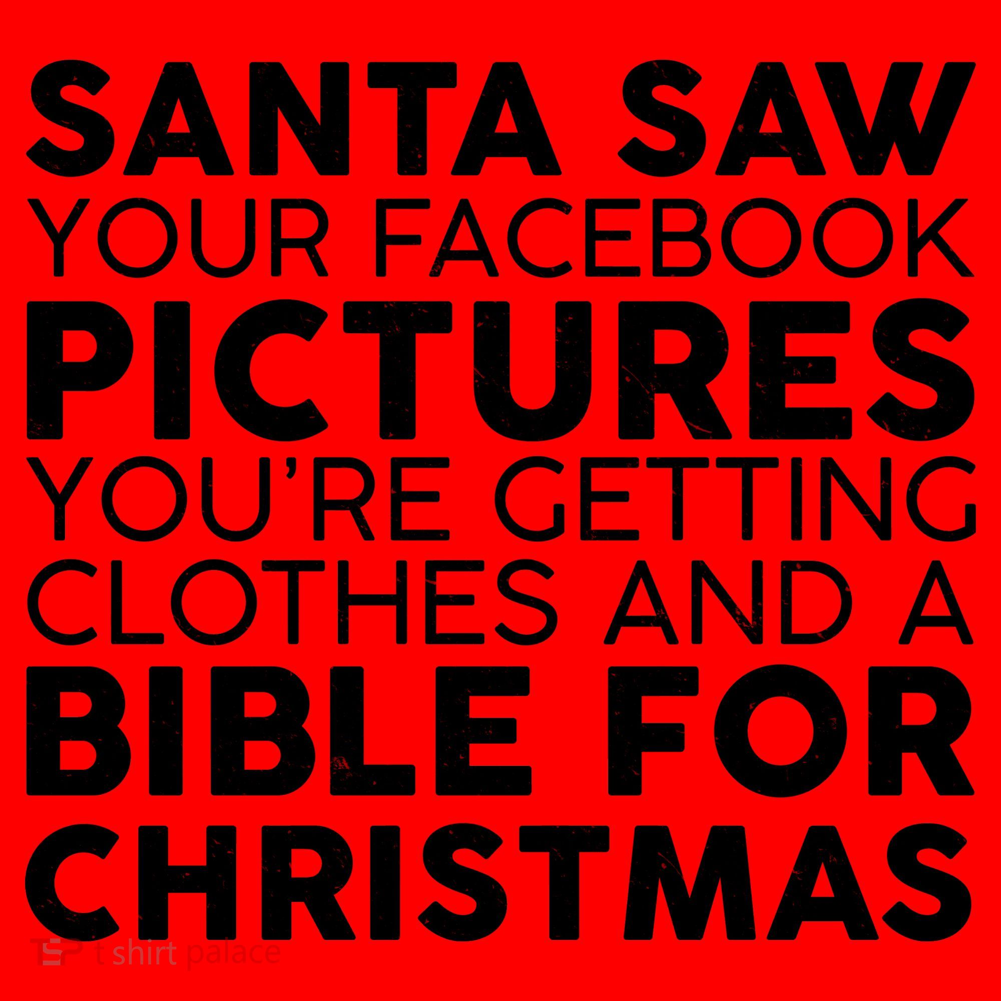 Santa Saw Your Facebook Pictures Christmas Santa Hat