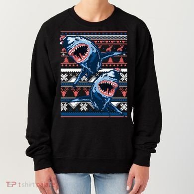 Santa Shark Ugly Christmas Sweater Women's Sweatshirt