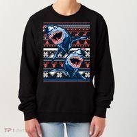 Santa Shark Ugly Christmas Sweater Women's Sweatshirt thumb 0