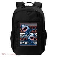 Santa Shark Ugly Christmas Sweater Backpack thumb 0