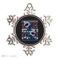 Santa Shark Ugly Christmas Sweater Ornament thumb 0