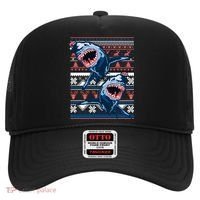 Santa Shark Ugly Christmas Sweater Hat thumb 0