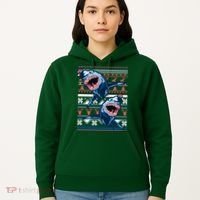 Santa Shark Ugly Christmas Sweater Hoodie thumb 5