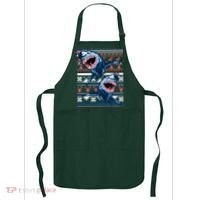 Santa Shark Ugly Christmas Sweater Apron thumb 0