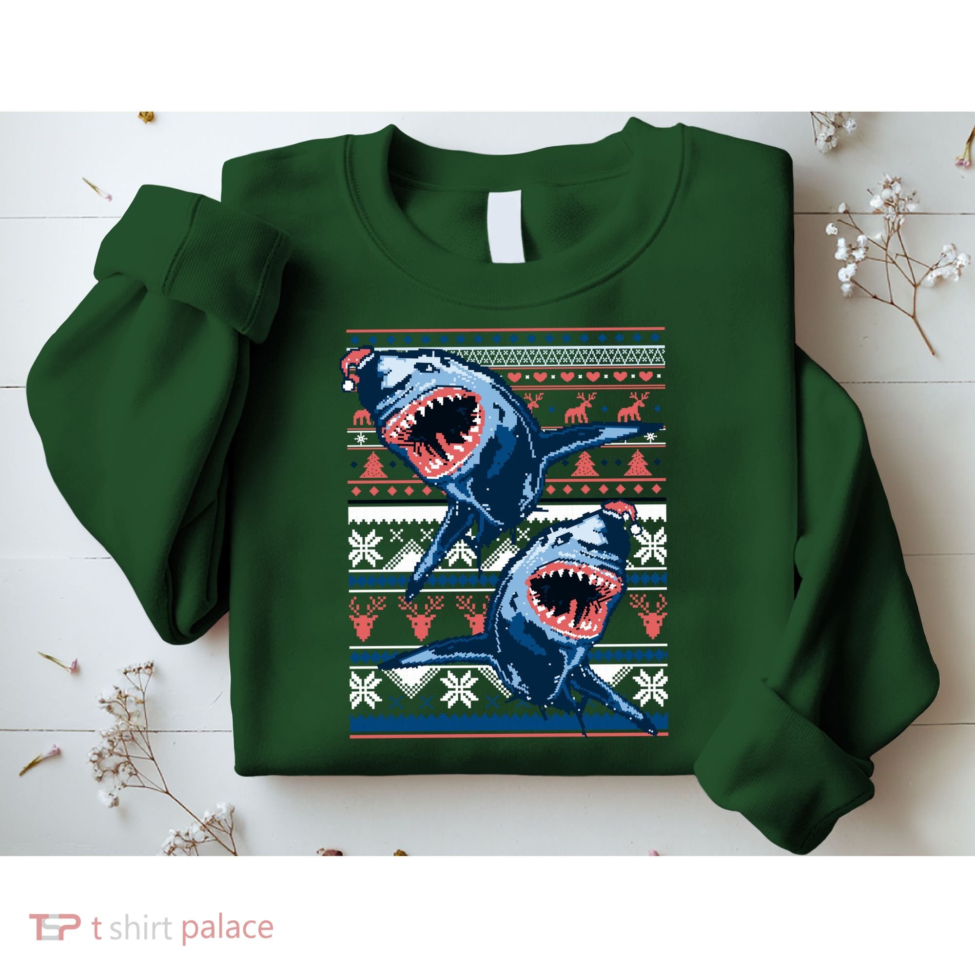 Santa Shark Ugly Christmas Sweater Sweatshirt