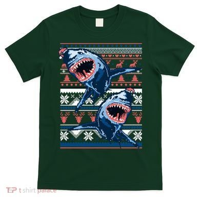 Santa Shark Ugly Christmas Sweater T-Shirt