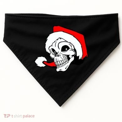 Santa Skull USA-Made Doggie Bandana