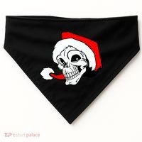 Santa Skull USA-Made Doggie Bandana thumb 0