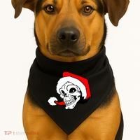 Santa Skull USA-Made Doggie Bandana thumb 1