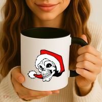 Santa Skull Coffee Mug thumb 3