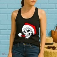 Santa Skull Women's Tank Top thumb 2