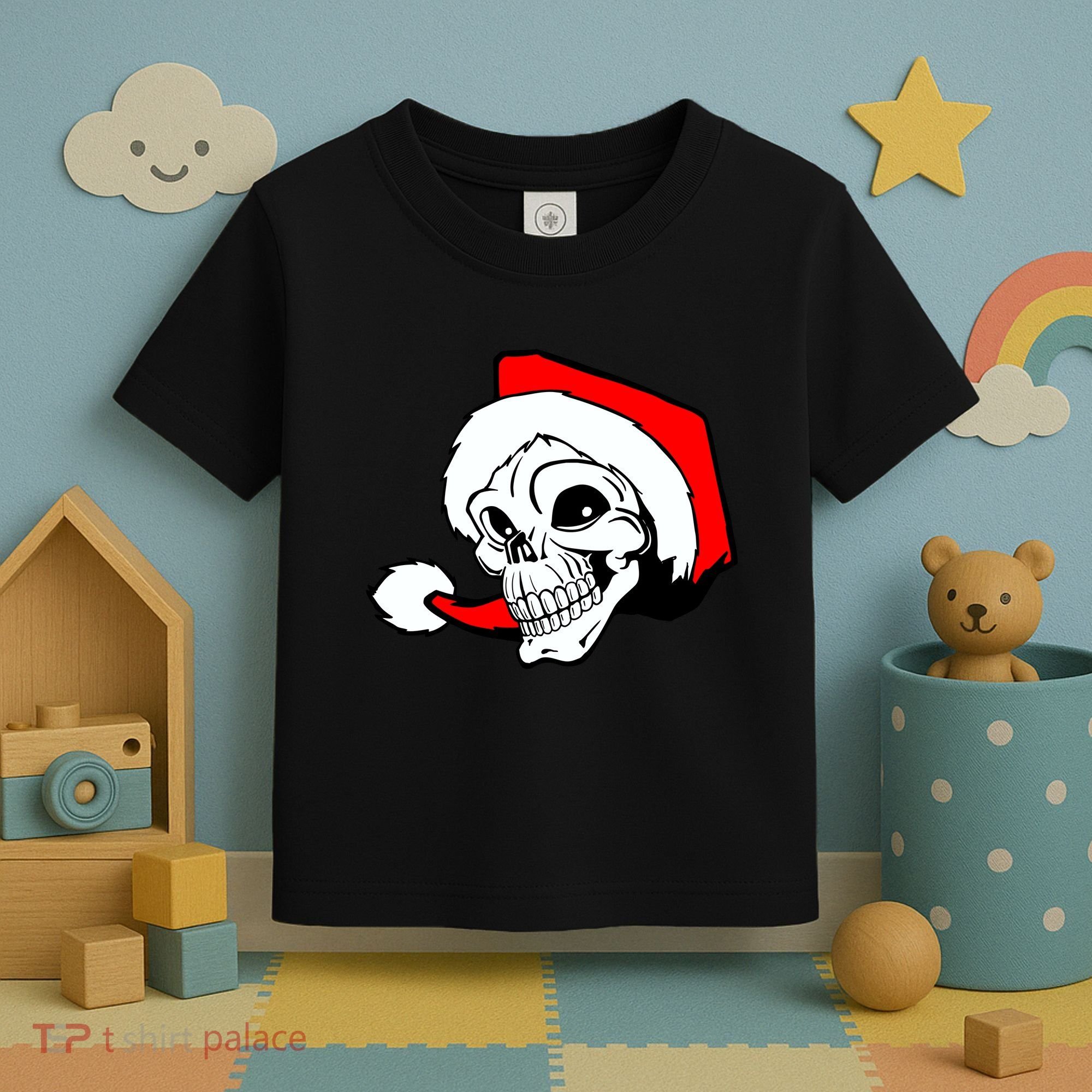 Santa Skull Toddler T-Shirt