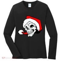 Santa Skull Women's Long Sleeve Shirt thumb 0