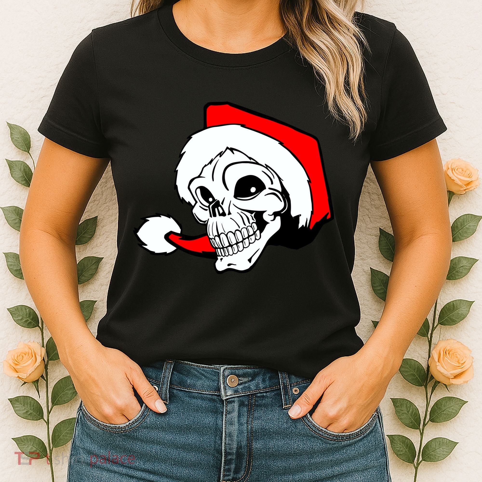 Santa Skull Women's T-Shirt