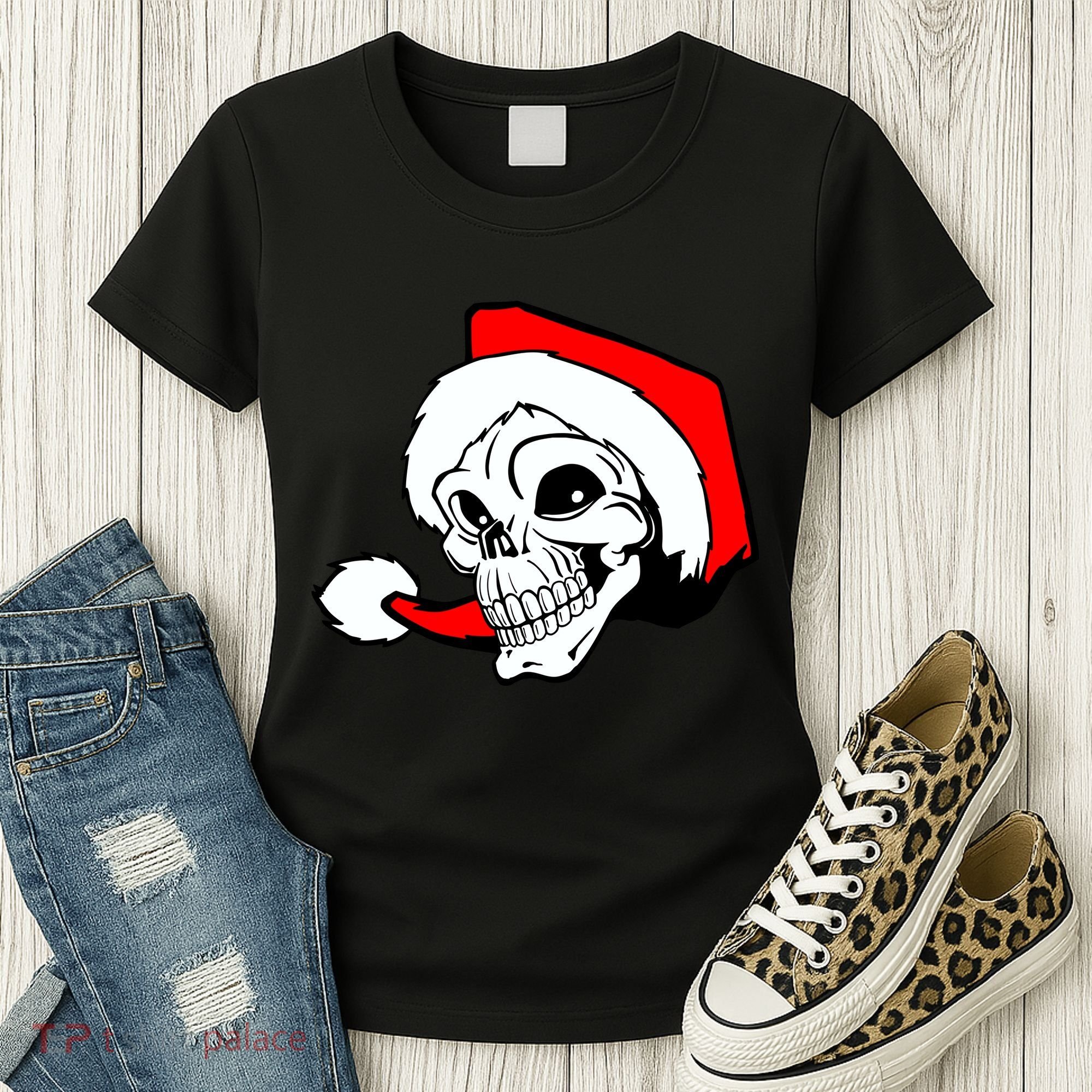 Santa Skull Women's T-Shirt