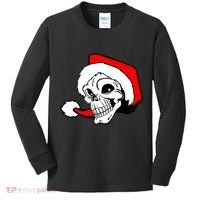 Santa Skull Kids Long Sleeve Shirt thumb 0