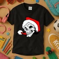 Santa Skull Kids T-Shirt thumb 3