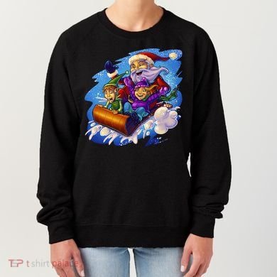 Santa Sleigh Women's Sweatshirt