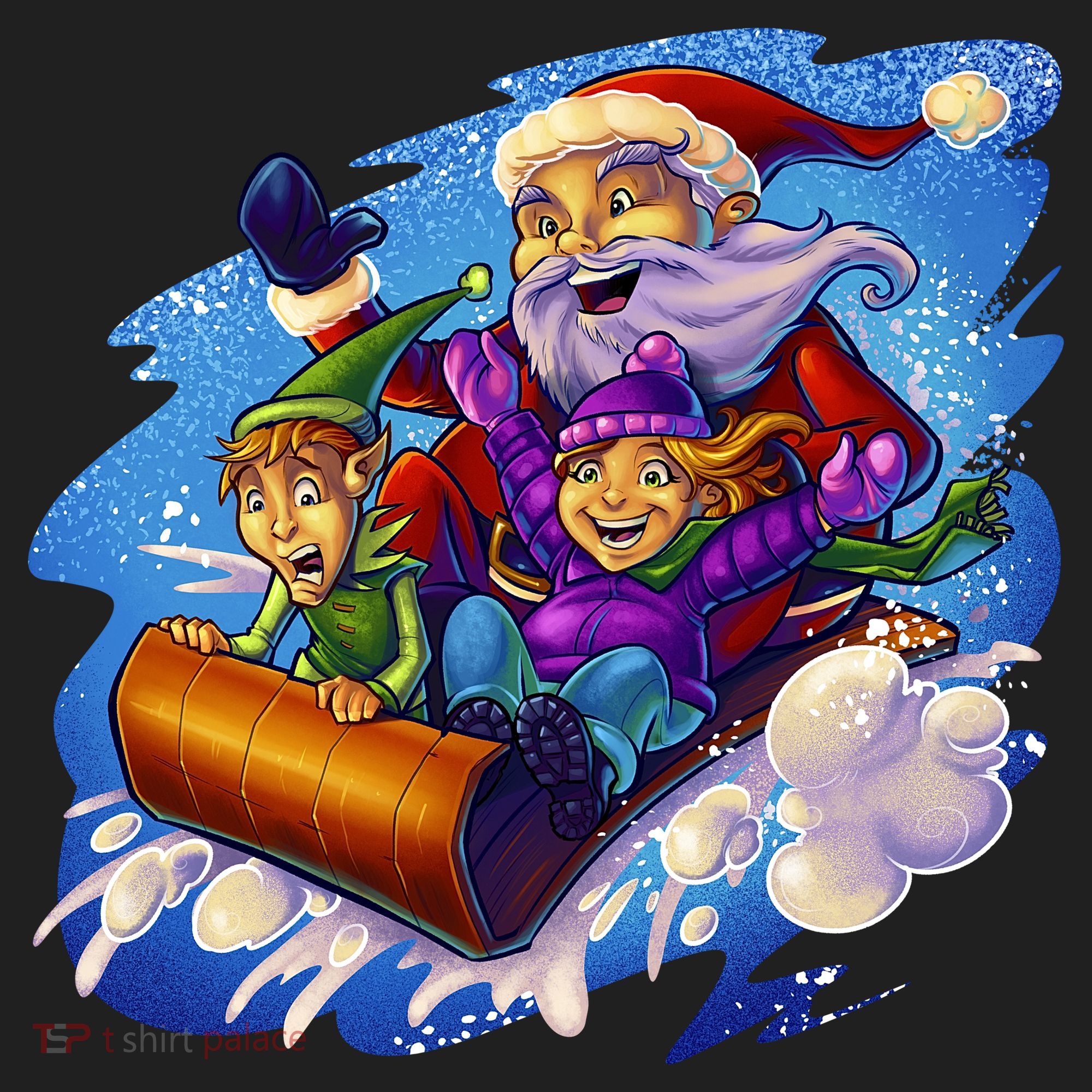 Santa Sleigh Women's Sweatshirt