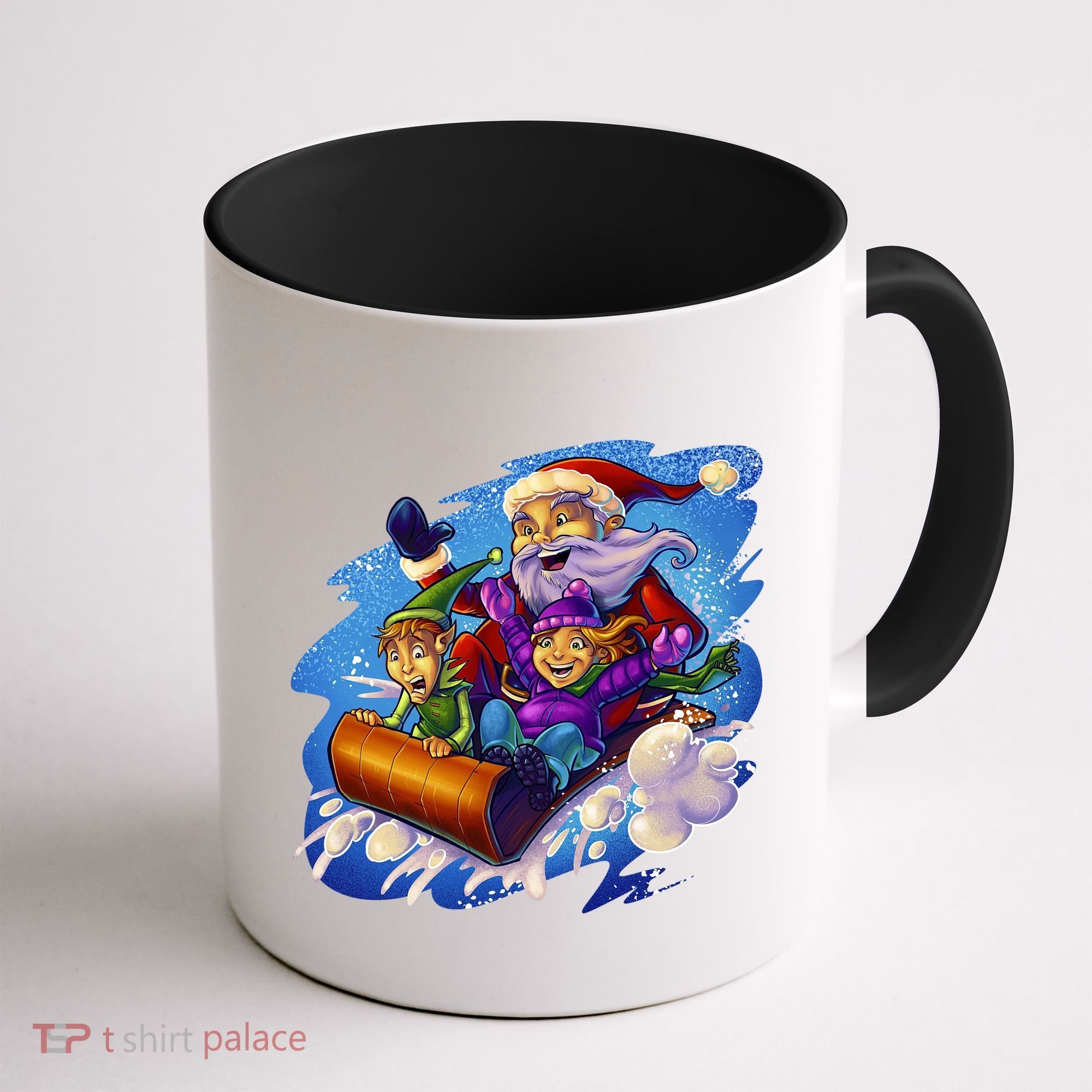 Santa Sleigh Coffee Mug